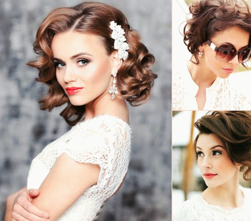 Penteado de casamento com cachos