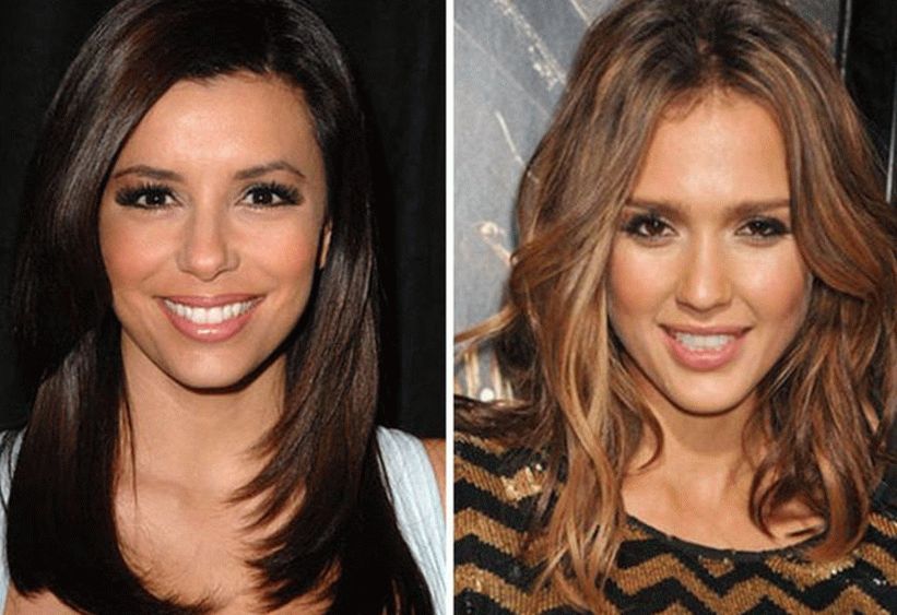 Cascata de corte de cabelo em cabelos médios ondulados