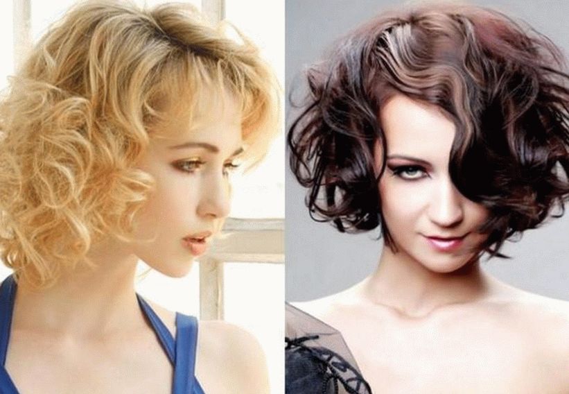 Penteado para cabelos de comprimento médio com cachos