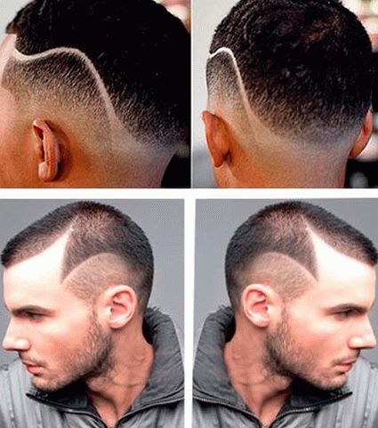Penteado masculino com laterais raspadas