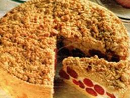 Mesa de ano novo 2011, bolos de ano novo, cardápio de ano novo, bolo de frutas, bolo de frutas, um bolo simples, como fazer um bolo, bolo doce, receita de bolo de creme de leite, bolo de coalhada polvilhado de massa quebrada com cereja aromática